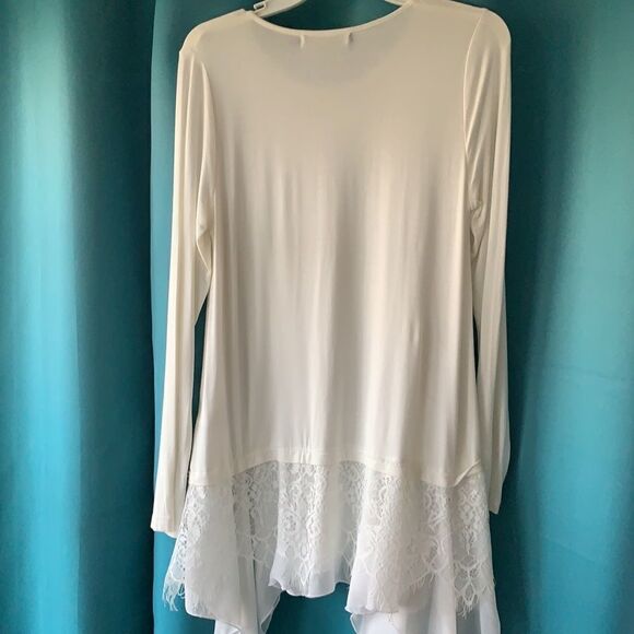Origami by Vivien size small tunic cream color - Picture 2 of 8